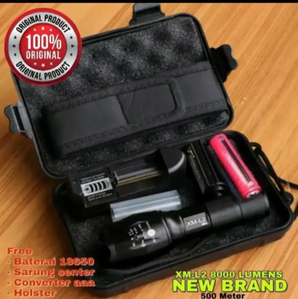 Senter tactical saat xm- L2 zoom