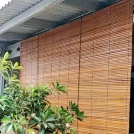 Pusat kerajinan tirai bambu tirai kayu