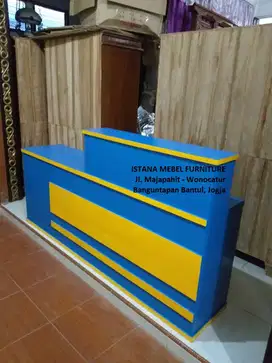 Meja Kasir Kios Toko Loundry Laundry Londry Lobby Resepsionis Kayu #GP