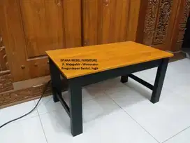 Meja Laptop Belajar Tulis Komputer Kost Pendek Lesehan Kayu Mahoni #GP