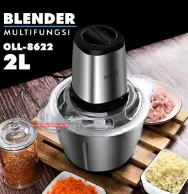 Blender/Chopper Stainles Multifungsi 2L OLL-8622