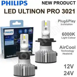 LAMPU LED MOBIL PHILIPS ULTINON H4, H11, HB3, HB4 BOHLAM LAMPU PUTIH