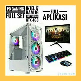 Pc gaming full set i7 ram 16 vga 4GB gtx all new