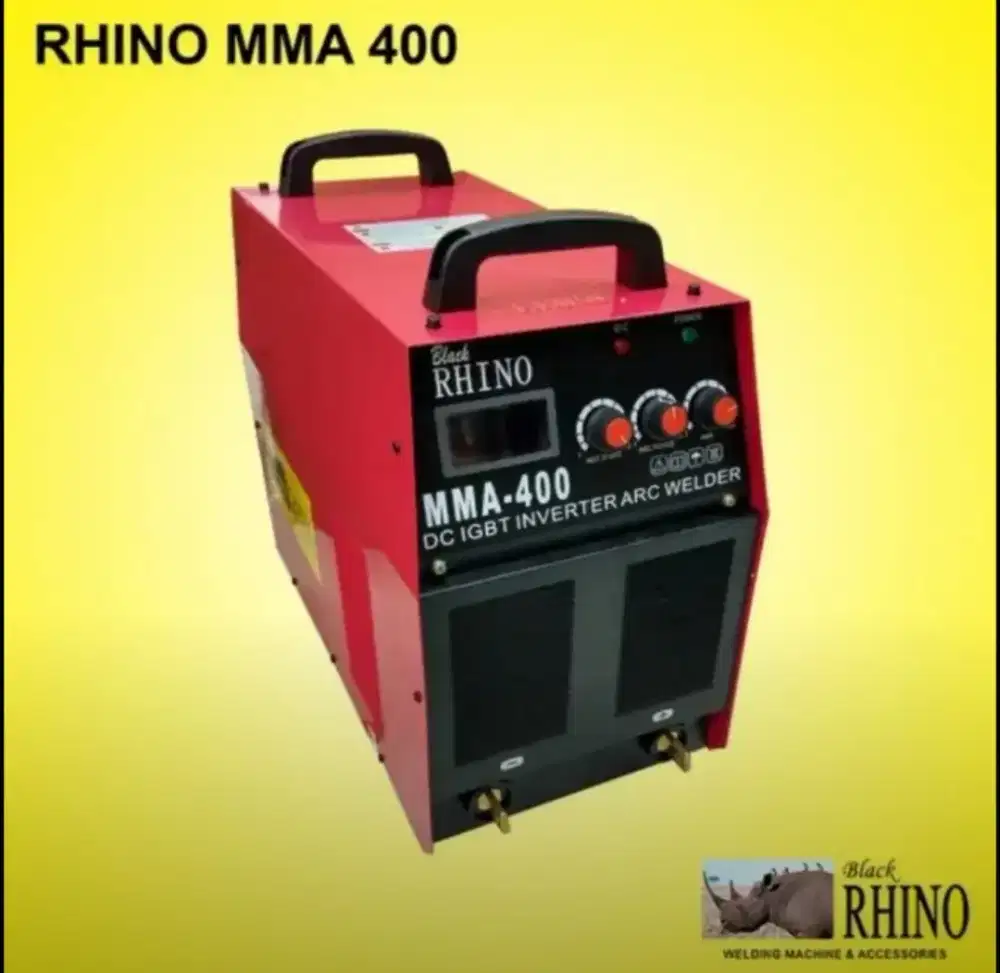 RHINO MERAH Mesin Las Listrik MMA 120A 200A 300A 400A 500A 1 & 3 Phase