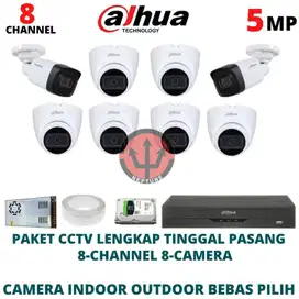 Pasang cctv murah 8 camera AHD bergaransi resmi 1 tahun