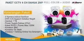 Pasang CCTV online fullcoolor siang malam berwarna