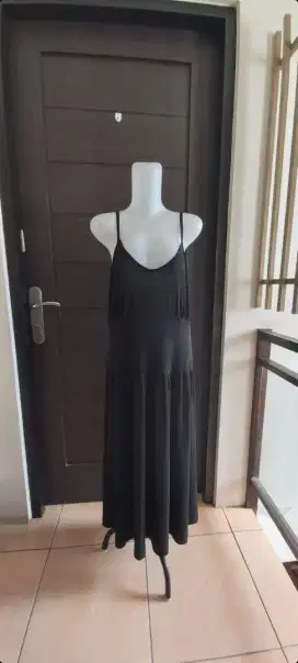 dress overall hitam setali pl