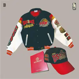 Rawtype Riot X USS Type II Back 2 Back Varsity Jacket BNIB Sealed