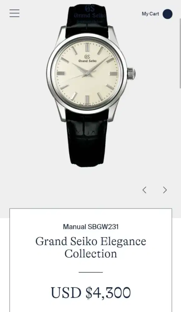 Like New Grand Seiko SBGW231 Calatrava