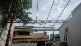 Pemasangan rangka baja ringan dan pelafon pvc