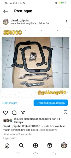 BREKET SAMPING SB3000