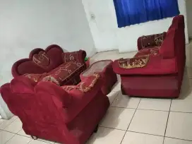 SOFA MERAH MEWAH EMPUK KOKOH