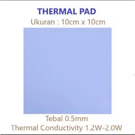 Thermal Pad GPU CPU Heatsink 10x10 Thermal Tebal 0.5mm