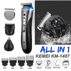 Kemei Hair Clipper KM-1407 Cukuran
Rambut, Kumis, Jenggot, Bulu Hidung
