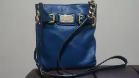Michael Kors Hamilton Leather Crossbody Navy (PL)