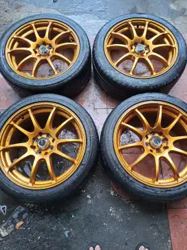 Velg dan ban r17 advan racing for jazz freed livina avanza mobilio