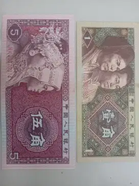 Uang China RMB jaman komunis th 1980