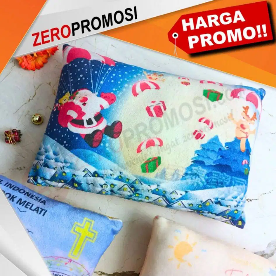 Print Bantal Kotak printing Custom Bebas Design