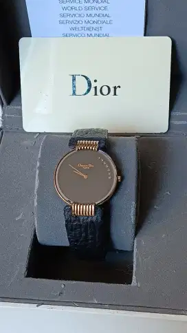 Jam tangan cowok Christian Dior Black Mont Diamond Paris