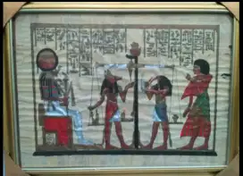 Lukisan Mesir kuno king papyrus