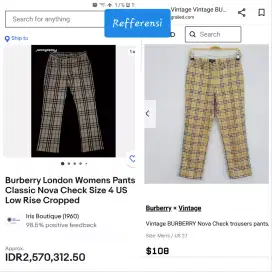 Auth Buberry long pants