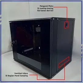 rack 9u wallmount depth 40cm untuk di tempel