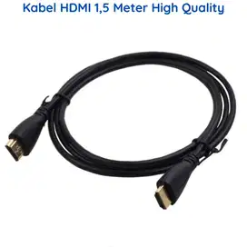 Kabel HDMI HDTV Full HD Hitam 1.5 Meter