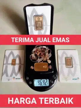 Terima jual emas tampa surat & logam mulia antam