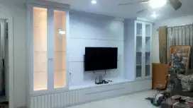 Dipan kamar set lemari custom back drop TV kitchen set