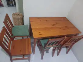Dijual meja dining set table