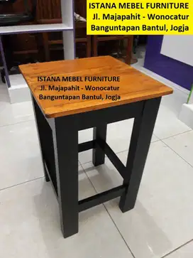 Kursi Tamu Warung Makan Cafe Teras Meja Galon Dispenser Kotak Kayu #SM