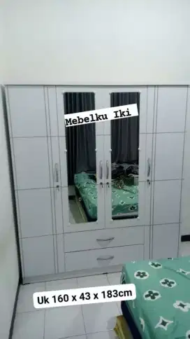 Lemari pakaian 4pintu jumbo terlaris dan termurah bisa kirim COD
