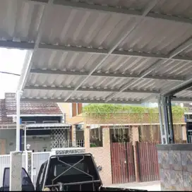 kanopi atap alderon cat putih dop
