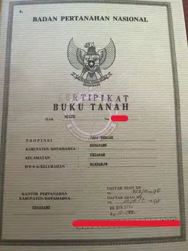 JUAL Sebidang tanah pekarangan (termasuk pohon jati dan buah-buahan)