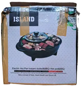 PROMO Electrin Hot Pan Barbeque Merk ISLAND