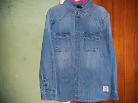 kemeja denim dan jeans anak laki laki 6/7 year