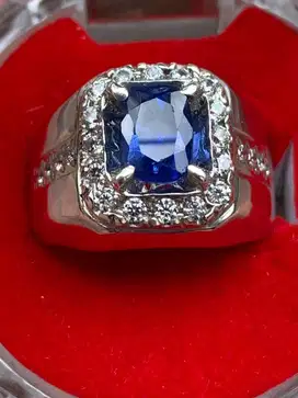 Cincin Permata Blue Sapphire