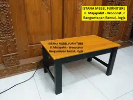 Meja Komputer Laptop Belajar Tulis Kost Lesehan Pendek Kayu Mahoni #SM