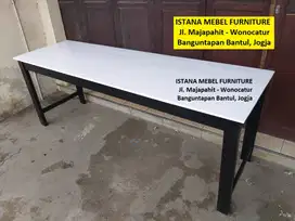 Meja Rapat Kerja Meeting Kantor Komputer Tulis Panjang 2 Meter Kayu #5