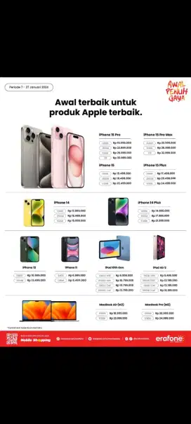 Kredit iPhone 14 128 GB Dengan Promo 0 12 Bulan Gratis 2x Cicilan HCI
