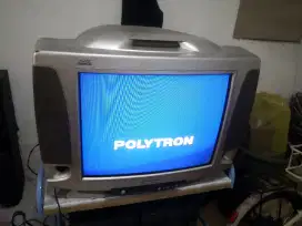 TV TABUNG POLYTRON 21 INCH (untested)