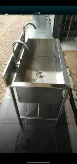 Sink Stainles uk.100x50xT.78 cm kedalaman 30 cm 1 mm