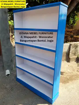 Lemari Almari Rak Buku Helm Sepatu Susun Tingkat Serbaguna Kayu (mlt)