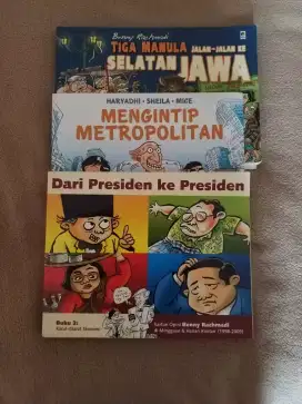 3 komik. Dari Presiden ke Presiden, Tiga Manula & Mengintip Metropolit