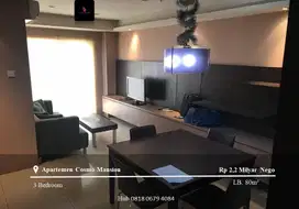 Dijual Apartement Cosmo Mansion High Floor 3BR Full Furnished