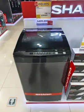 Mesin Cuci Sharp Top Loading 8,5Kg Promo 0% Syarat Hanya KTP