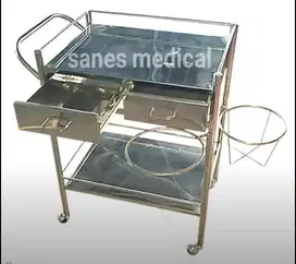 Dressing Trolley Prokes Stainless Troli Dressing Barang Instrumen