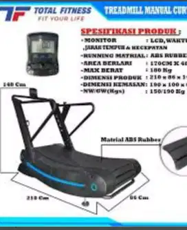 Manual Treadmill CURVE TL 8000