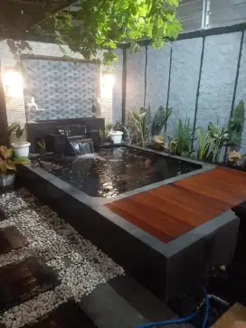 Kolam teras depan rumah