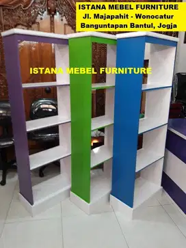 Almari Lemari Rak Buku Sepatu Kotak Susun Tingkat Serbaguna Kayu (ben)